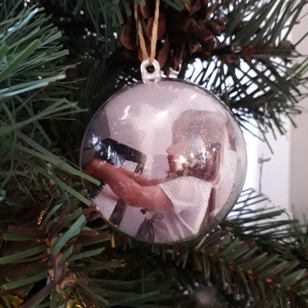 paquete de 20 Bolas de plástico transparente rellenable bola de Navidad adornos de árbol de Navidad de plástico transparente para manualidades 6 cm 